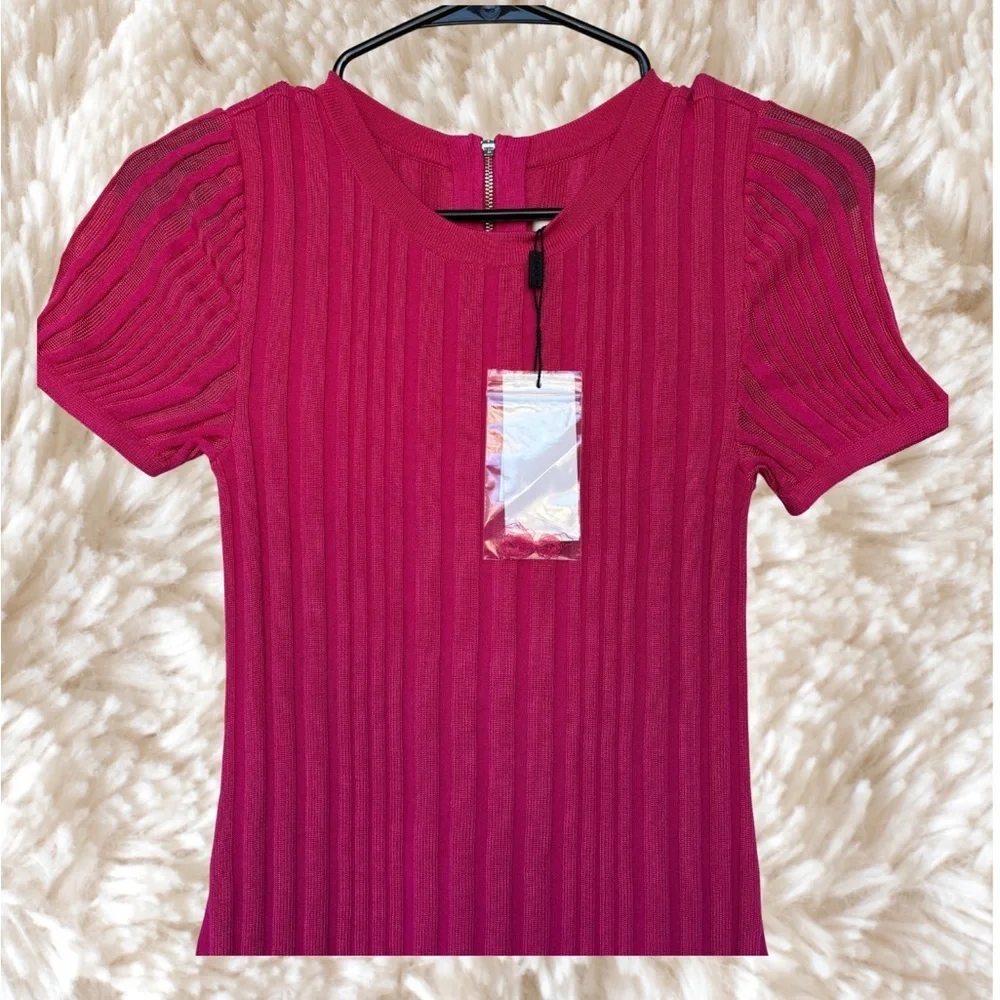 Milly Fuchsia Sleeveless Dress - Picture 4 of 8